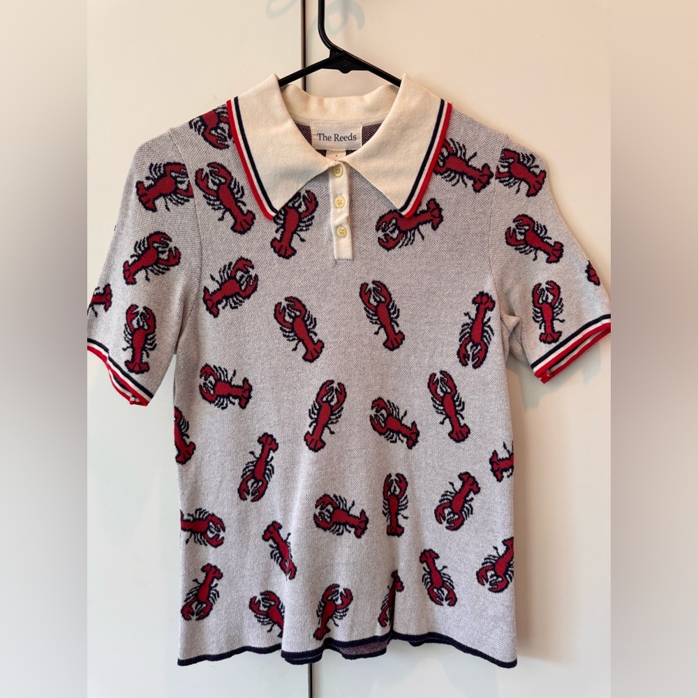 The Reeds Short-Sleeve Lobster Sweater Knit Polo
